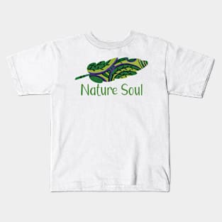 Nature Soul - Feather Charms abstract illustration GC-107-04 Kids T-Shirt